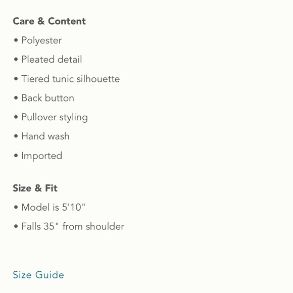 Anthropologie NWT Estelle Tiered Tunic Size Size L - Picture 7 of 13